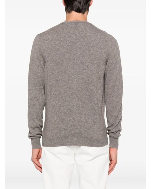 Gran Sasso Gray Button-Front Cardigan for men