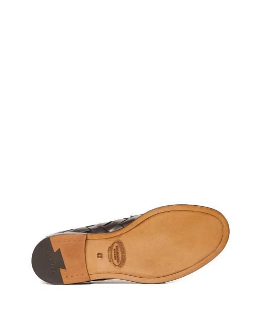 Scarosso Gewebte Loafer in Brown für Herren