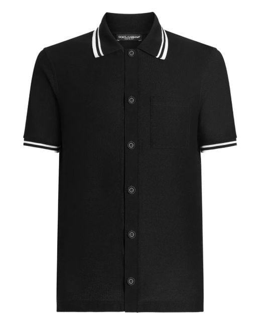 メンズ Dolce & Gabbana ショートスリーブ シャツ Black