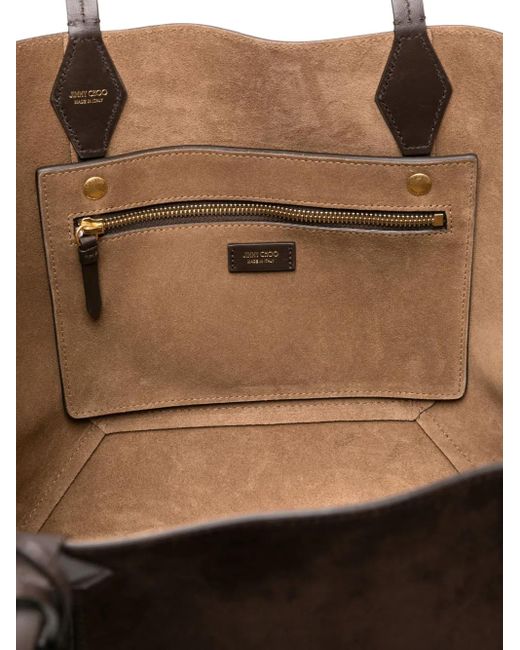 Jimmy Choo Black Diamond Tote Bag aus Wildleder