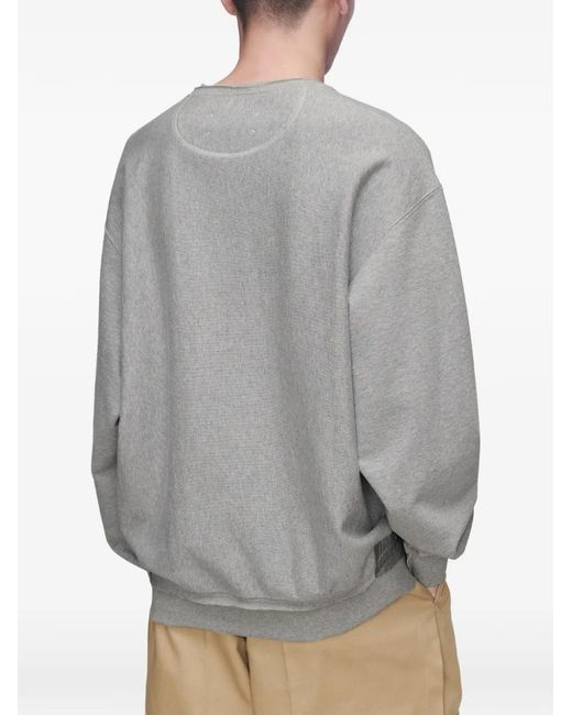 Maison Margiela Gray Taped Jersey Sweatshirt for men