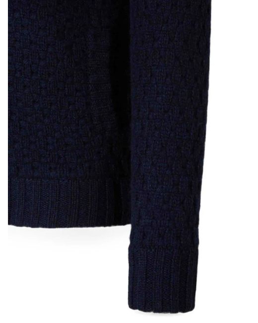Fedeli Vest Met Stiksels in het Blue voor heren