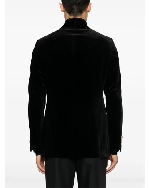 Lardini Black Velvet Blazer for men