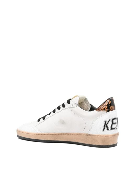Golden Goose Deluxe Brand White Ball Star Leather Sneakers for men