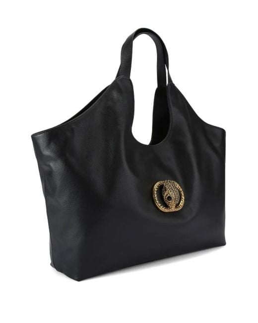 Kurt Geiger Black Large Chelsea Eagle-Embellishment Tote Bag