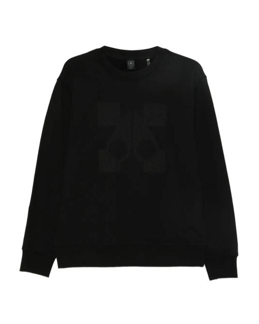 Moose Knuckles Black Crew-Neck Sweatshirt for men