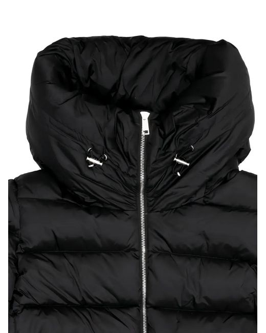 Add Black Quilted Hoodie Jacket