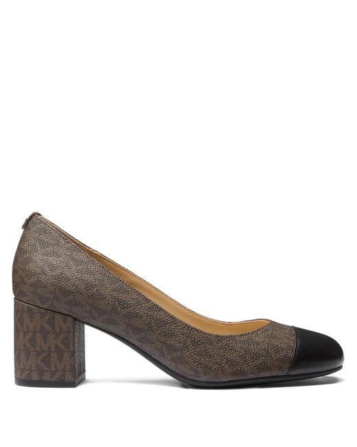 Michael Kors Brown 57Mm Perla Flex Heeled Pumps