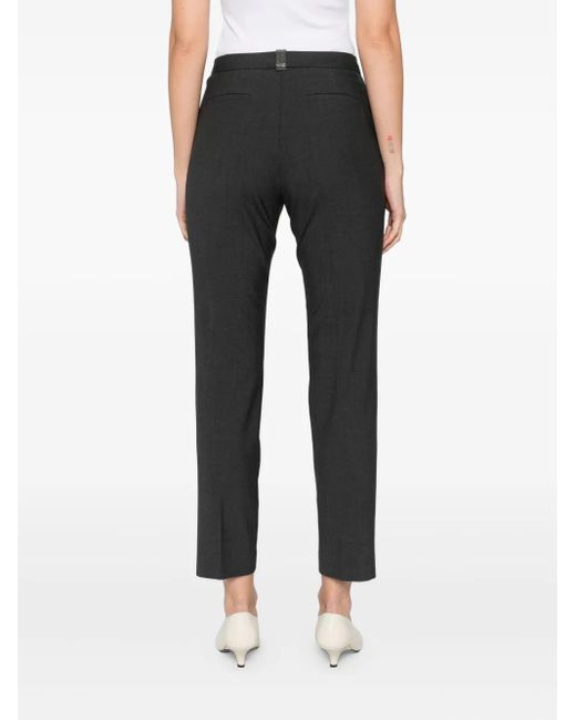Fabiana Filippi Black Pressed-Crease Trousers