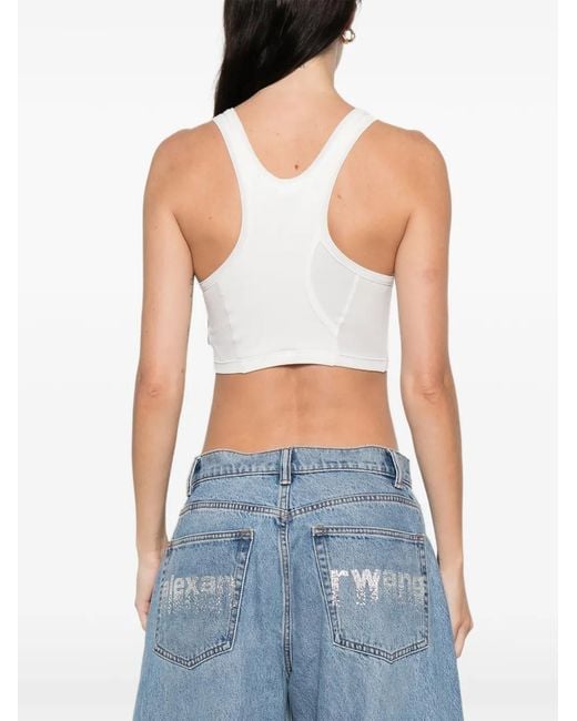 Calvin Klein White Pamela Crop Top