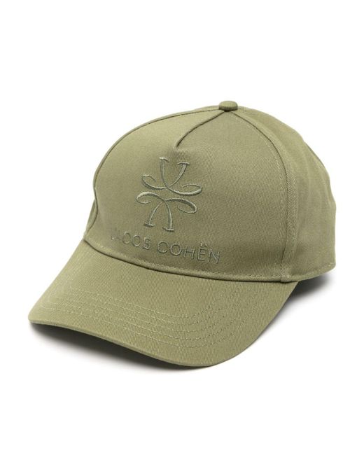 Jacob Cohen Green Logo-embroidered Cotton Cap for men