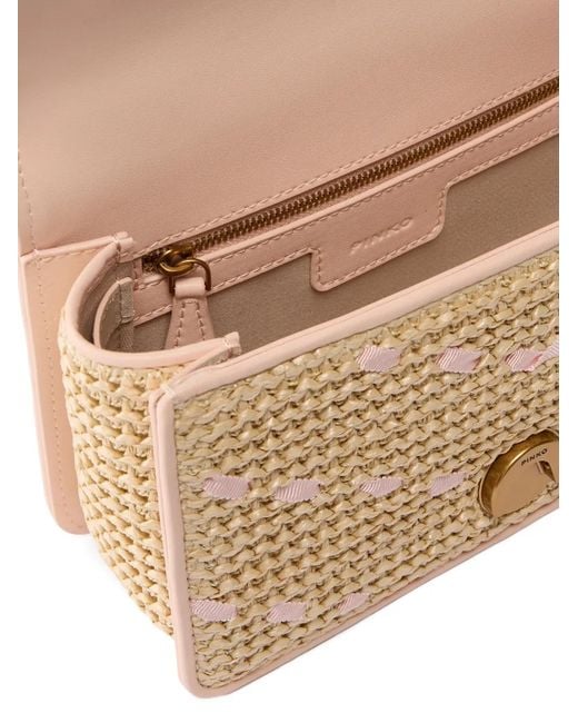 Pinko Natural Mini Love One Bird Cross Body Bag