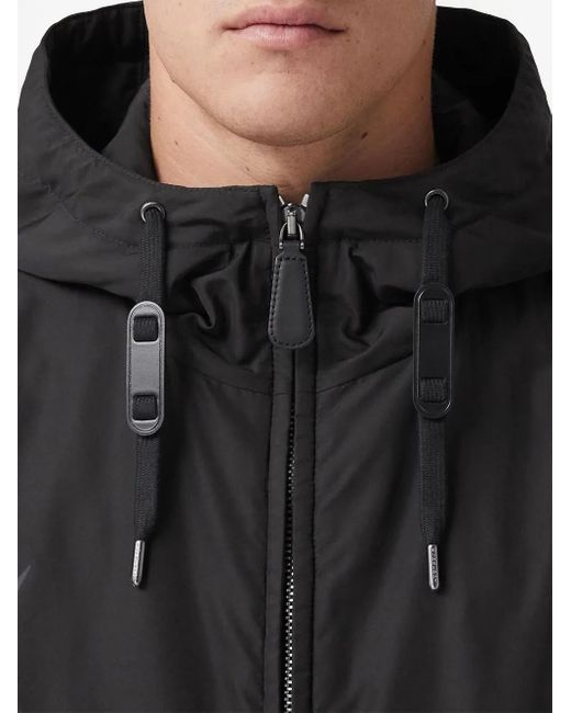 メンズ Burberry バーバリー Equestrian Knight プリント ジャケット Black