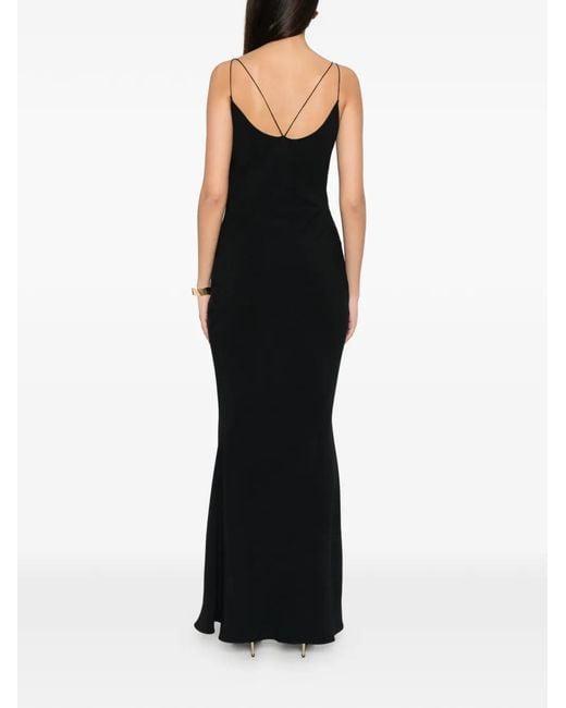 Tom Ford Black Bias-Cut Dress With Double Straps