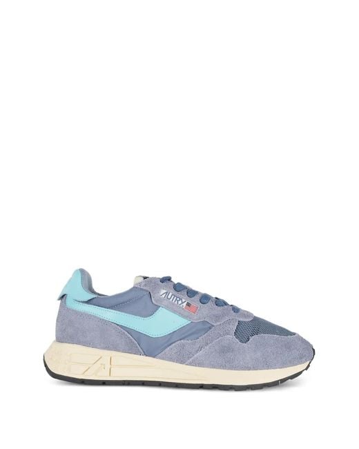 Autry Blue Reelwind Low-Top Sneakers for men