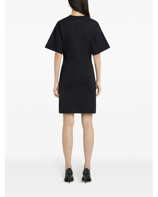 Courreges Black T-Shirt Mini Dress
