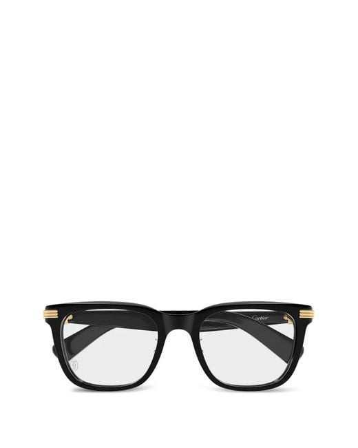 Cartier Eckige Brille in Black für Herren