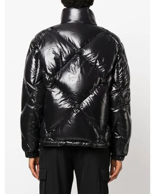 Philipp Plein Black Quilted Puffer Jacket