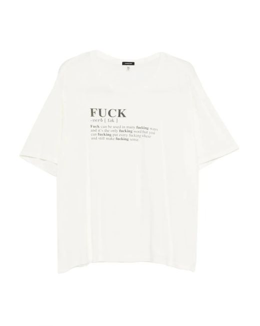メンズ R13 プリント Tシャツ White