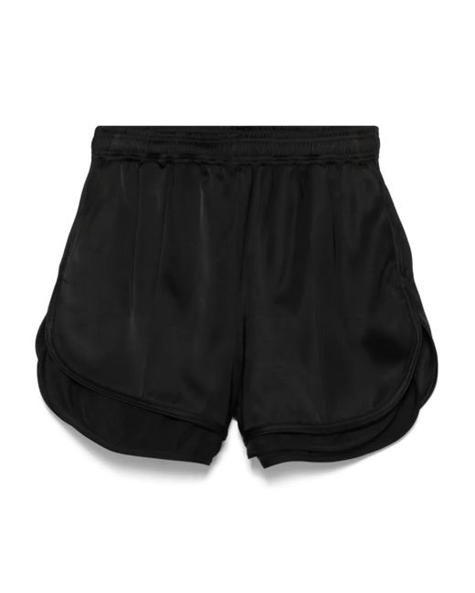Jil Sander Black Shorts Im Layering-Look
