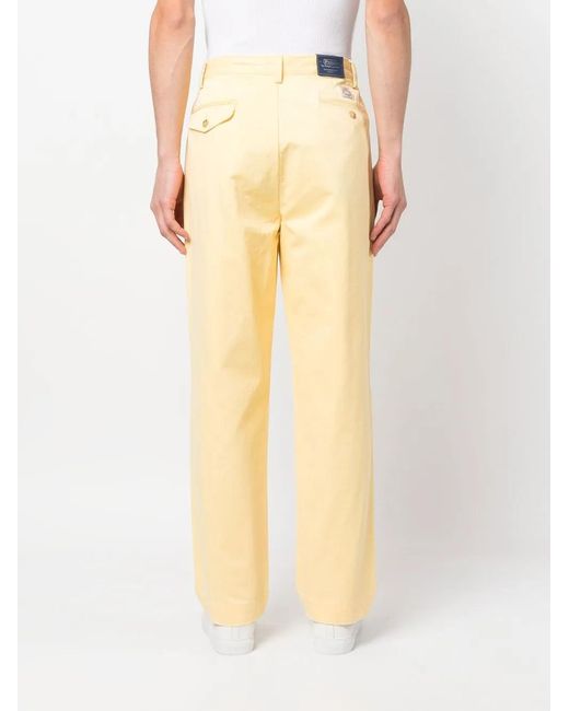 Polo Ralph Lauren Yellow Whitman Pleated Chino Trousers for men