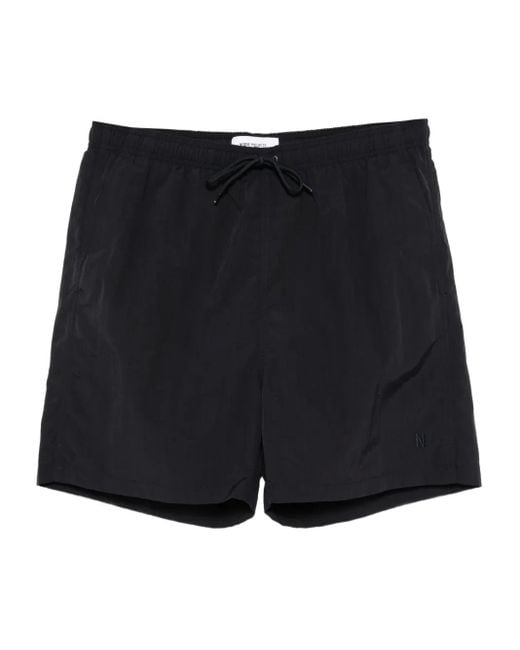 Norse Projects Hauge Badeshorts in Black für Herren