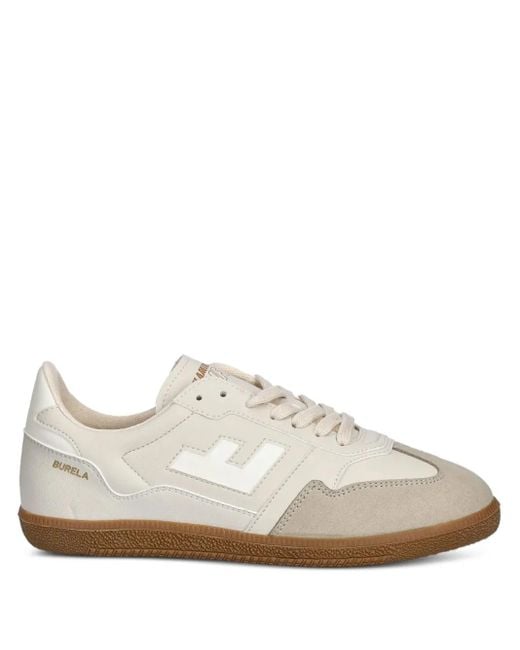 Flamingos White Logo-Detail Suede Trainers