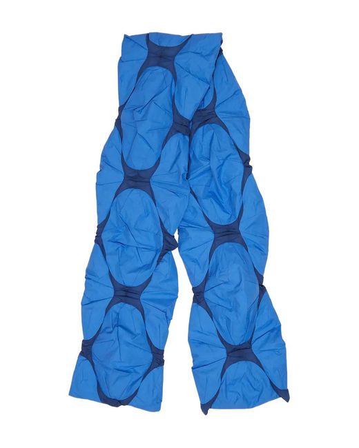 Post Archive Faction PAF Blue Taffeta Scarf for men