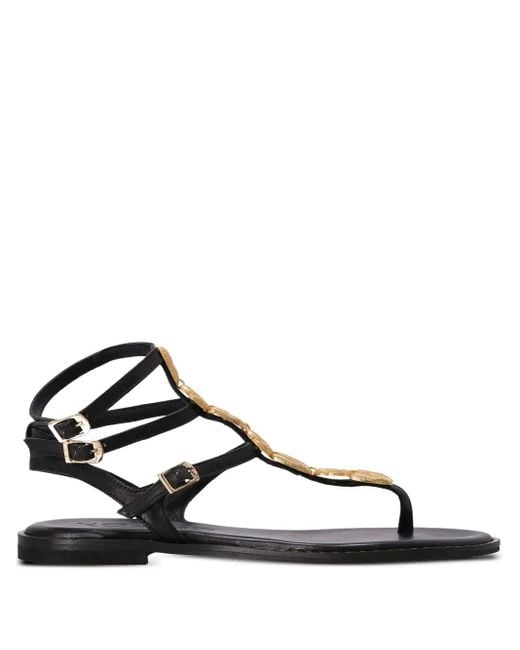 Kotris Sandals Black Milos Buckle-Fastening Embellished Sandals