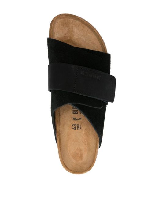 Birkenstock Black Kyoto, Suede Leather/Nubuck Shoes for men