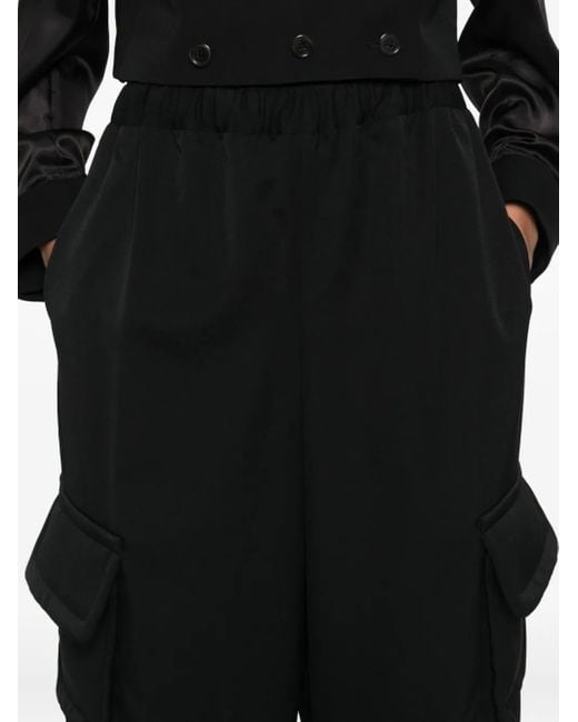 Cargo Con Vita Elasticizzata di Comme des Garçons in Black