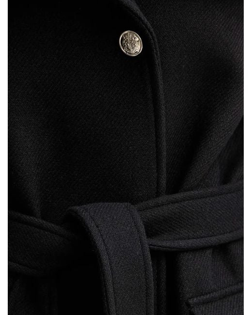 Morgan Black Manteau À Taille Ceinturée