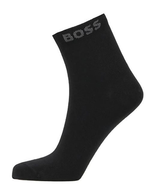 HUGO Black Socken mit Logo (2er-Set)