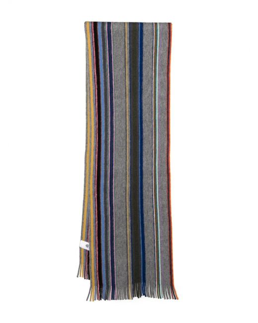 Paul Smith Blue "Signature Stripe" Scarf for men