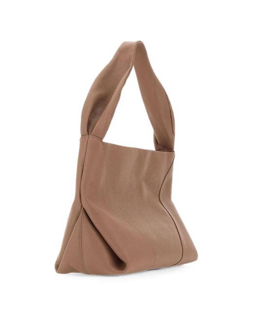 Gianni Chiarini Brown Suria Grained Leather Shoulder Bag