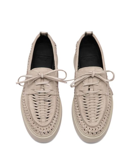 Officine Creative Multicolor Woven Leather Loafers