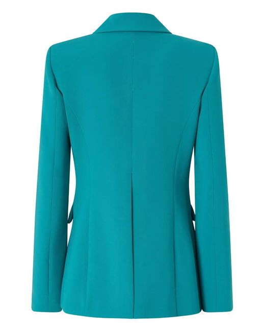 Pinko Blue Button Single-Breasted Jacket