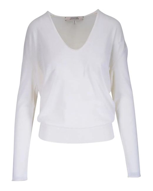 Dorothee Schumacher Vネック スウェットシャツ White