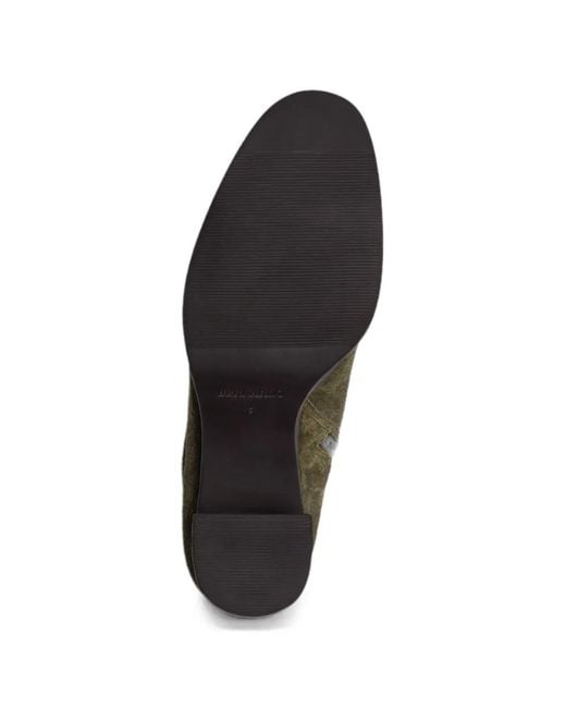 Bernardo Green Nara Suede Platform Ankle Boots