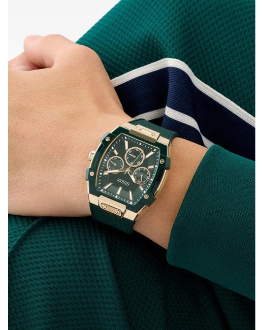 Guess Green Phoenix 44Mm Watch for men