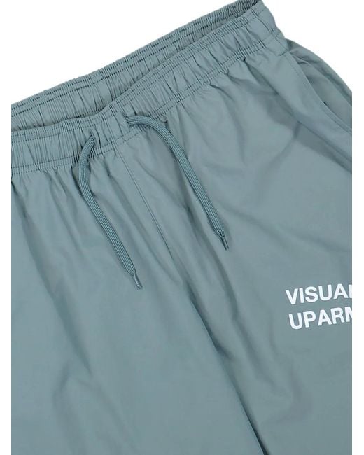 (w)taps Blue Spst2001 Logo-Print Track Pants for men