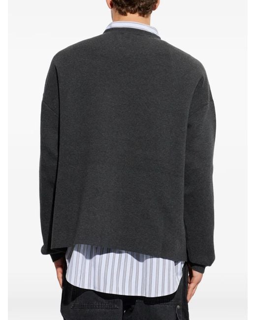 Loewe Pullover Mit Anagram-Patch in Black für Herren