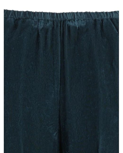 Forte_forte Blue Ribbed Velvet Trousers