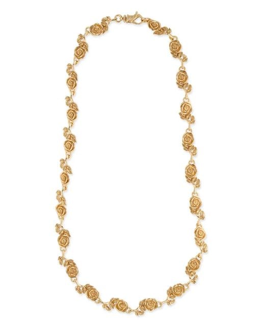 Emanuele Bicocchi White Multi Roses Necklace
