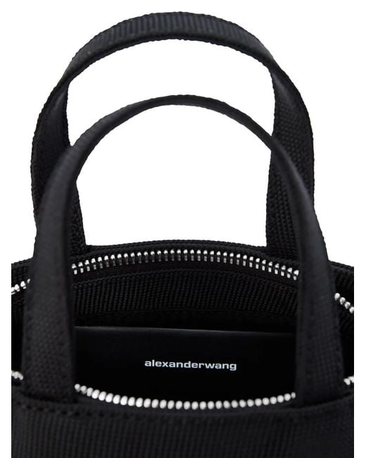Alexander Wang Black Punch Mini Tote W/ Strap Bags
