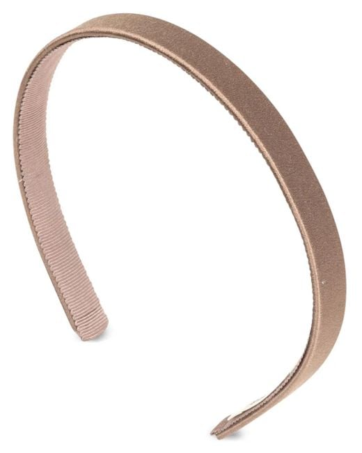 Jennifer Behr White Lucy Satin Headband