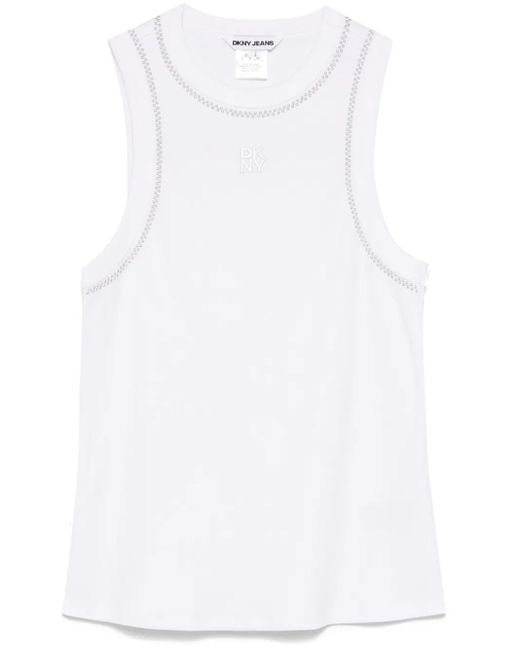 DKNY スタッズ タンクトップ White