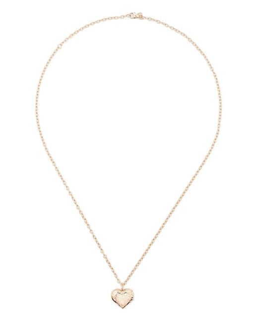 Sydney Evan White 14Ct Heart Necklace