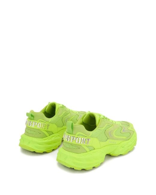 Philipp Plein Green Pulse X Mesh Sneakers