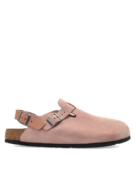 Birkenstock Pink Tokio Suede Clogs for men
